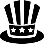 Us Top Hat SVG Icon